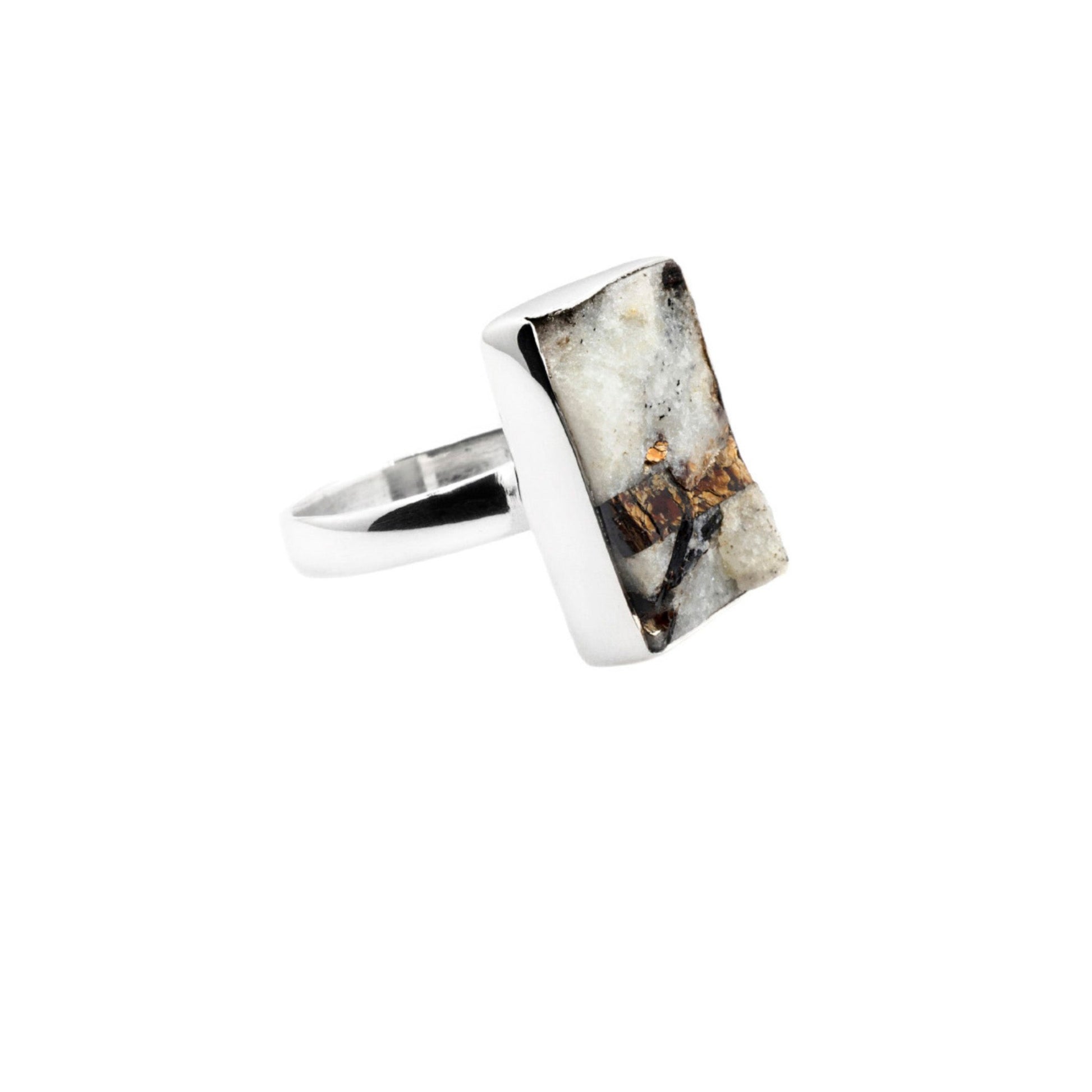 Astrophyllite Ring Sterling Silver - Twisted Earth Artistry