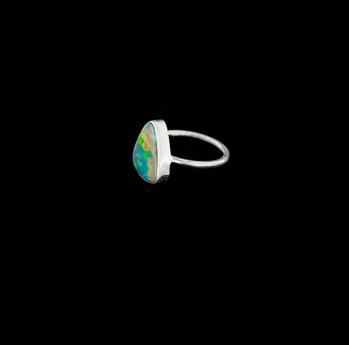 Opal Doublet Statement Ring