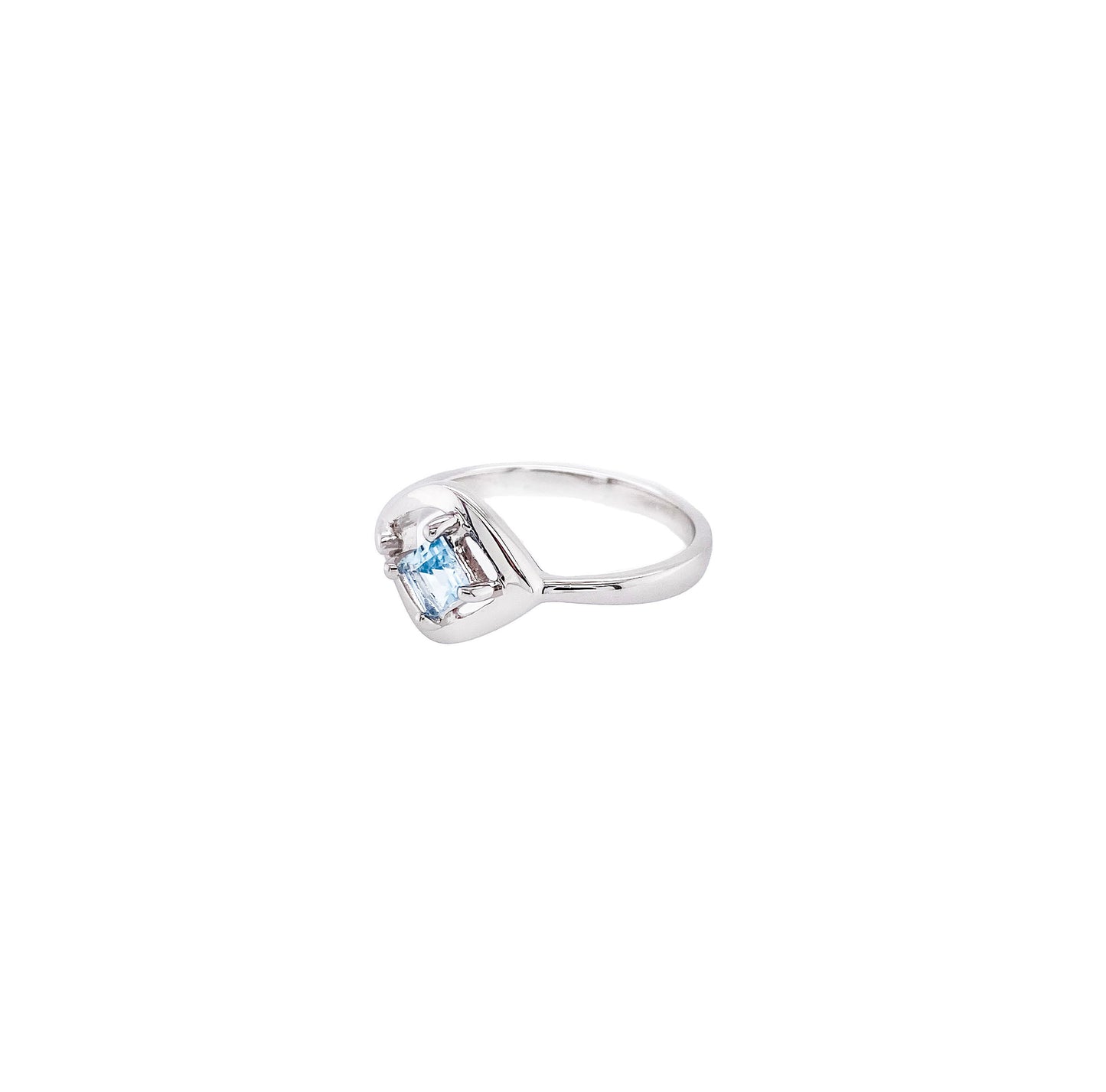 Blue Topaz Sterling Silver Ring - Twisted Earth Artistry