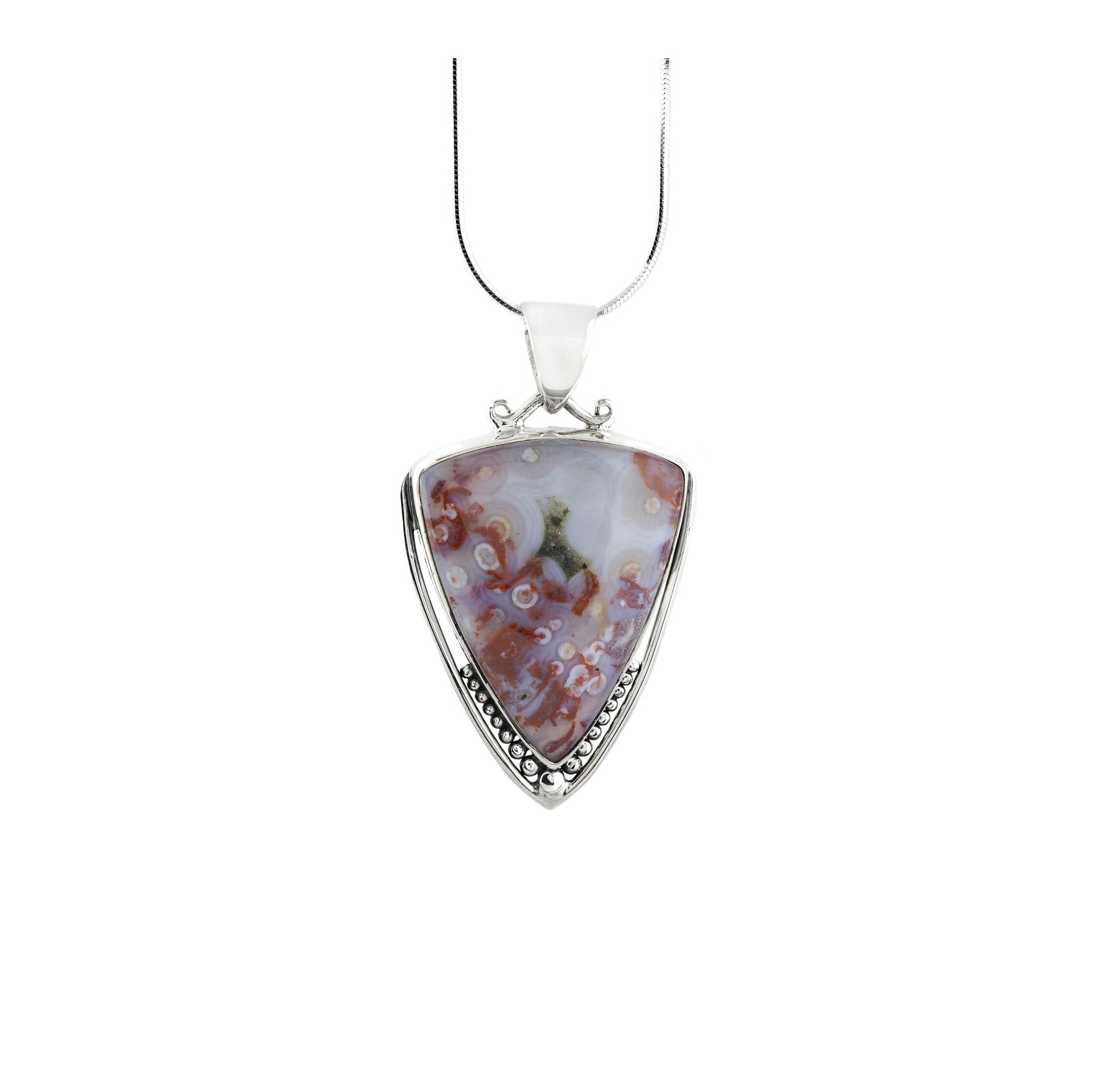 Southwestern Style Crazy Lace Agate Pendant - Twisted Earth Artistry