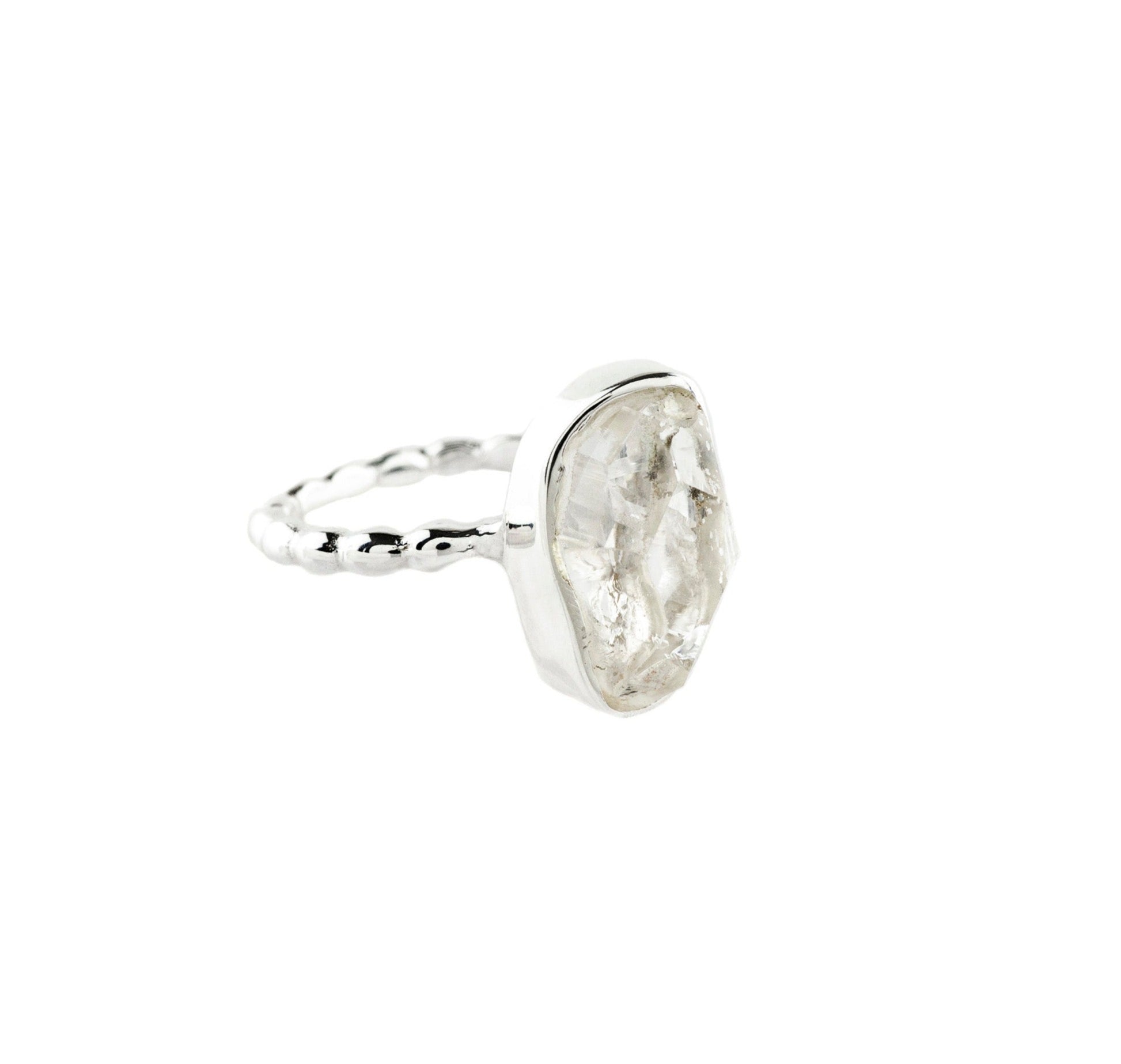 Herkimer Diamond Sterling Silver Ring - Twisted Earth Artistry