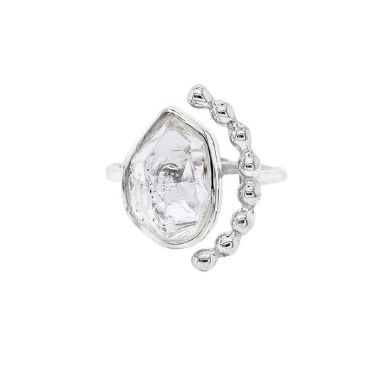 Herkimer Diamond Sterling Silver Ring - Twisted Earth Artistry