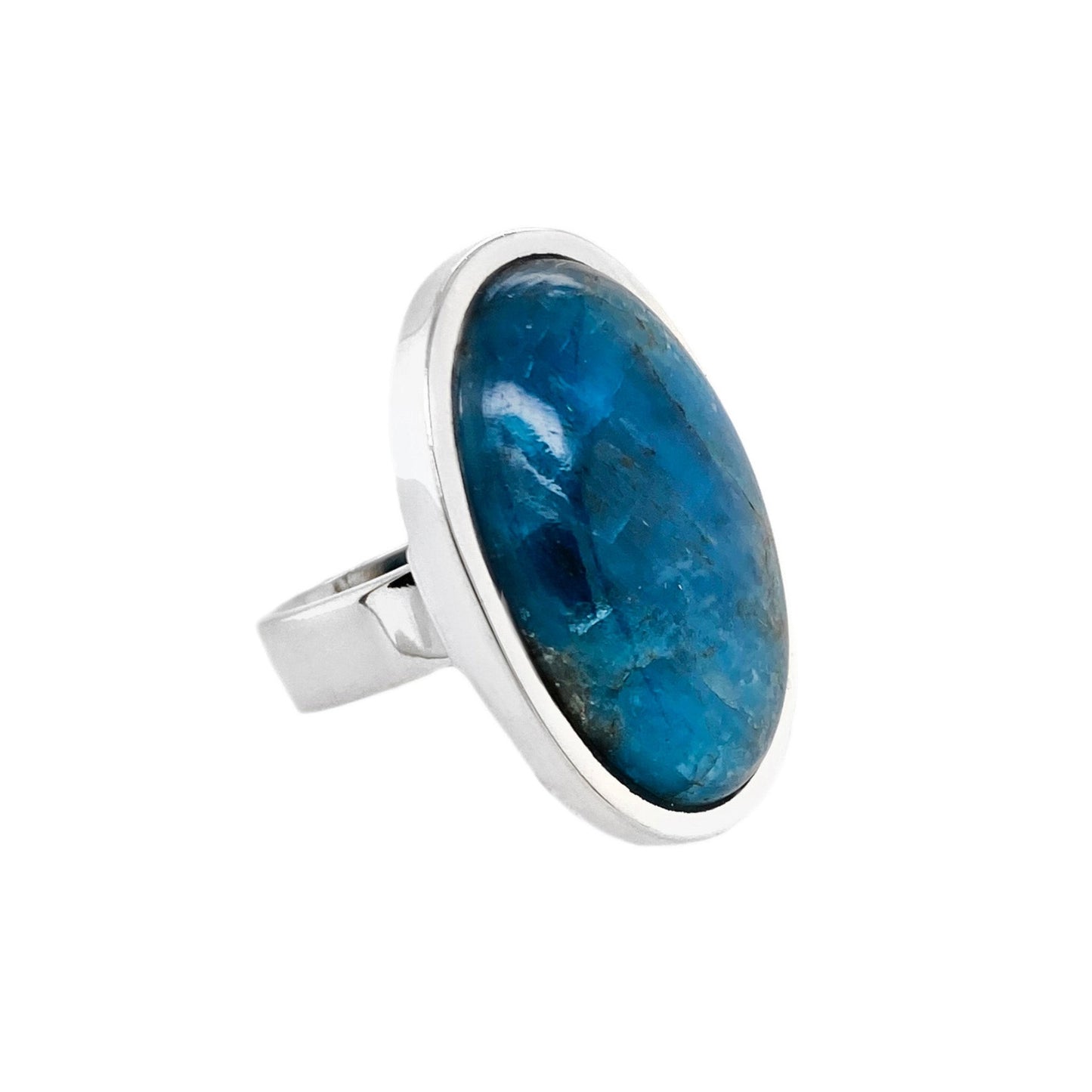 Apatite Sterling Silver Ring - Twisted Earth Artistry
