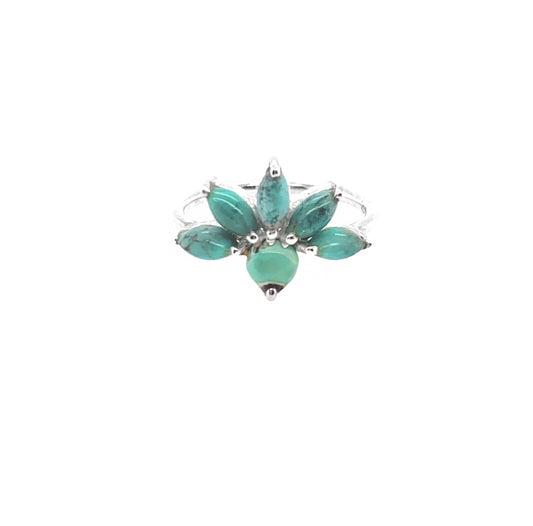 Turquoise Marquise Fan Ring