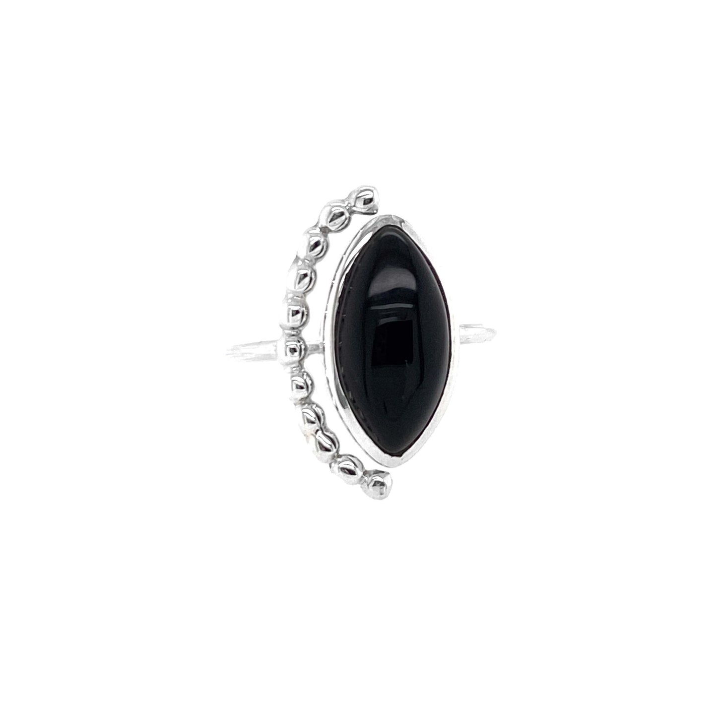 Onyx Marquise Ring