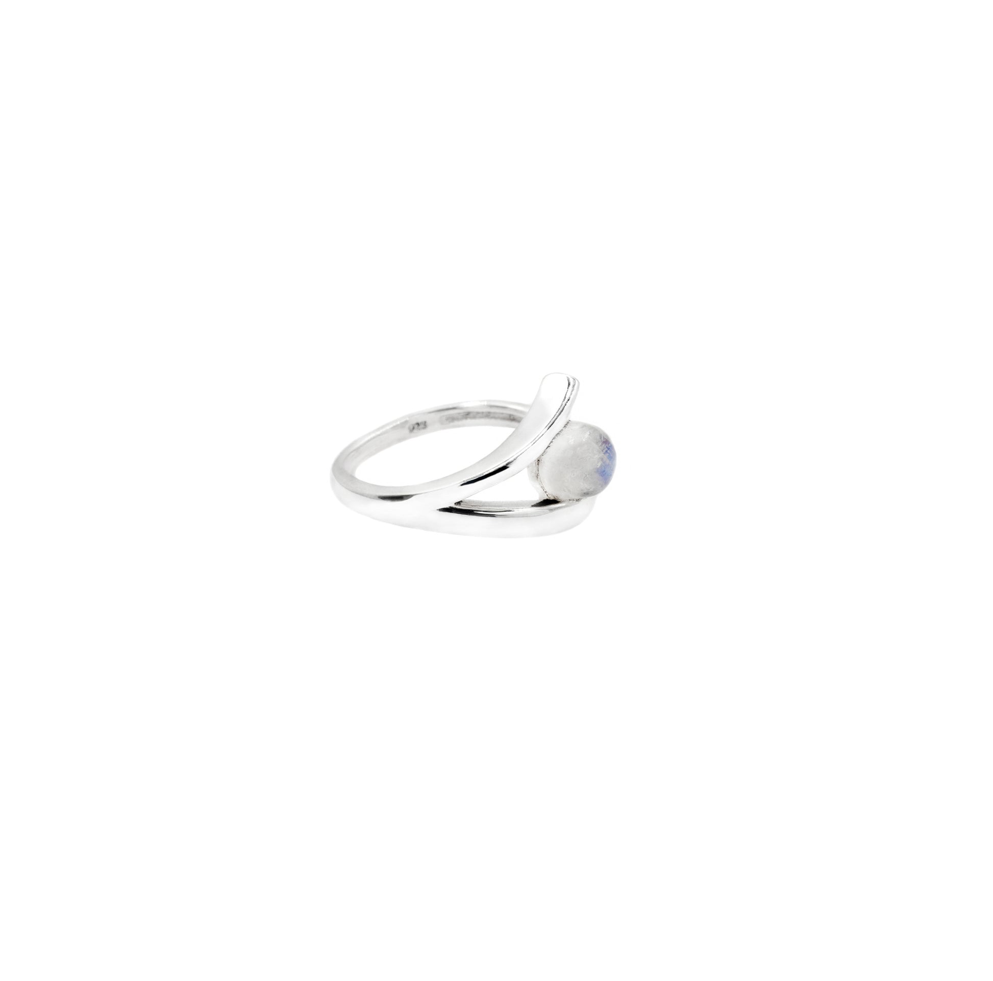 Moonstone Sterling Silver Ring - Twisted Earth Artistry