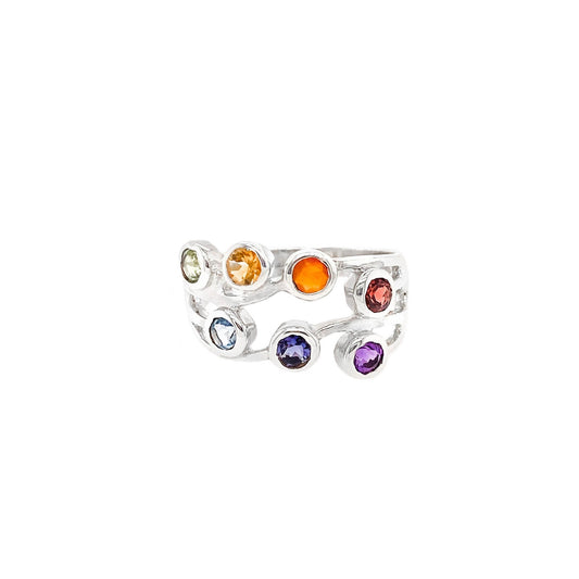 Chakra Seven Stone Ring - Twisted Earth Artistry