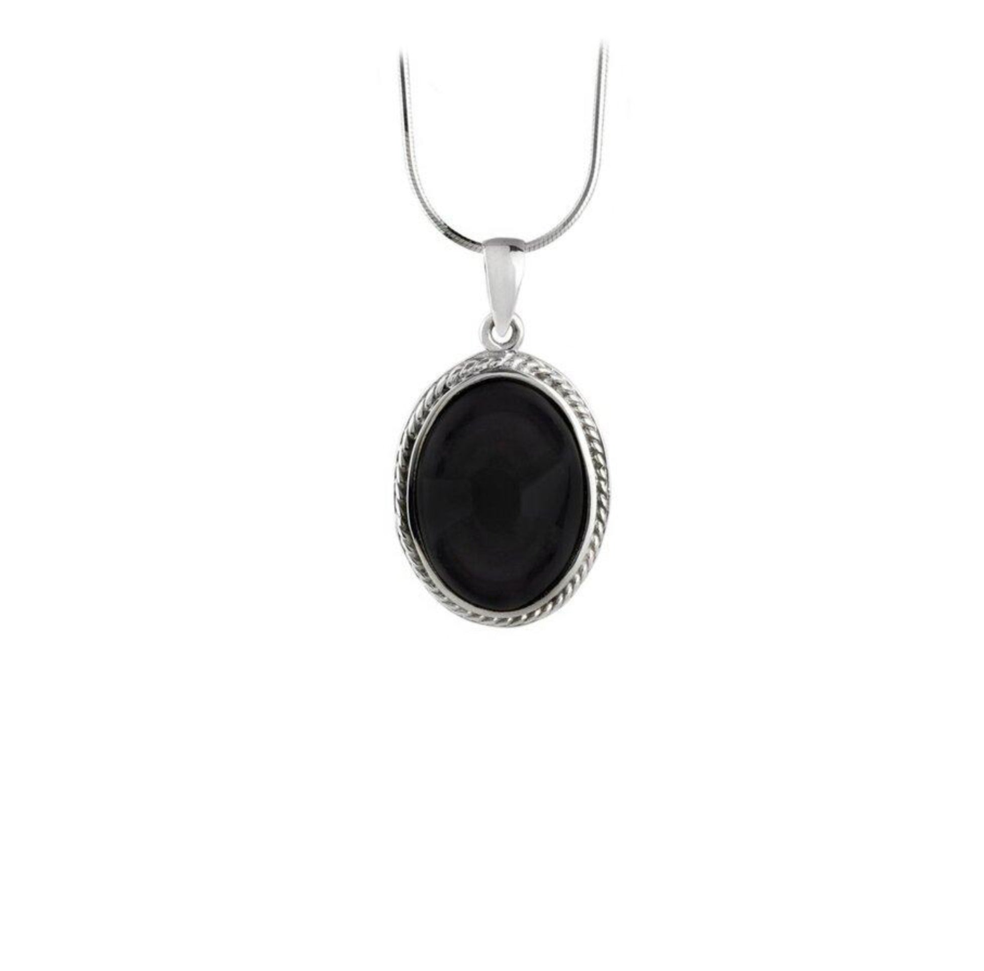 Obsidian Sterling Silver Pendant - Twisted Earth Artistry