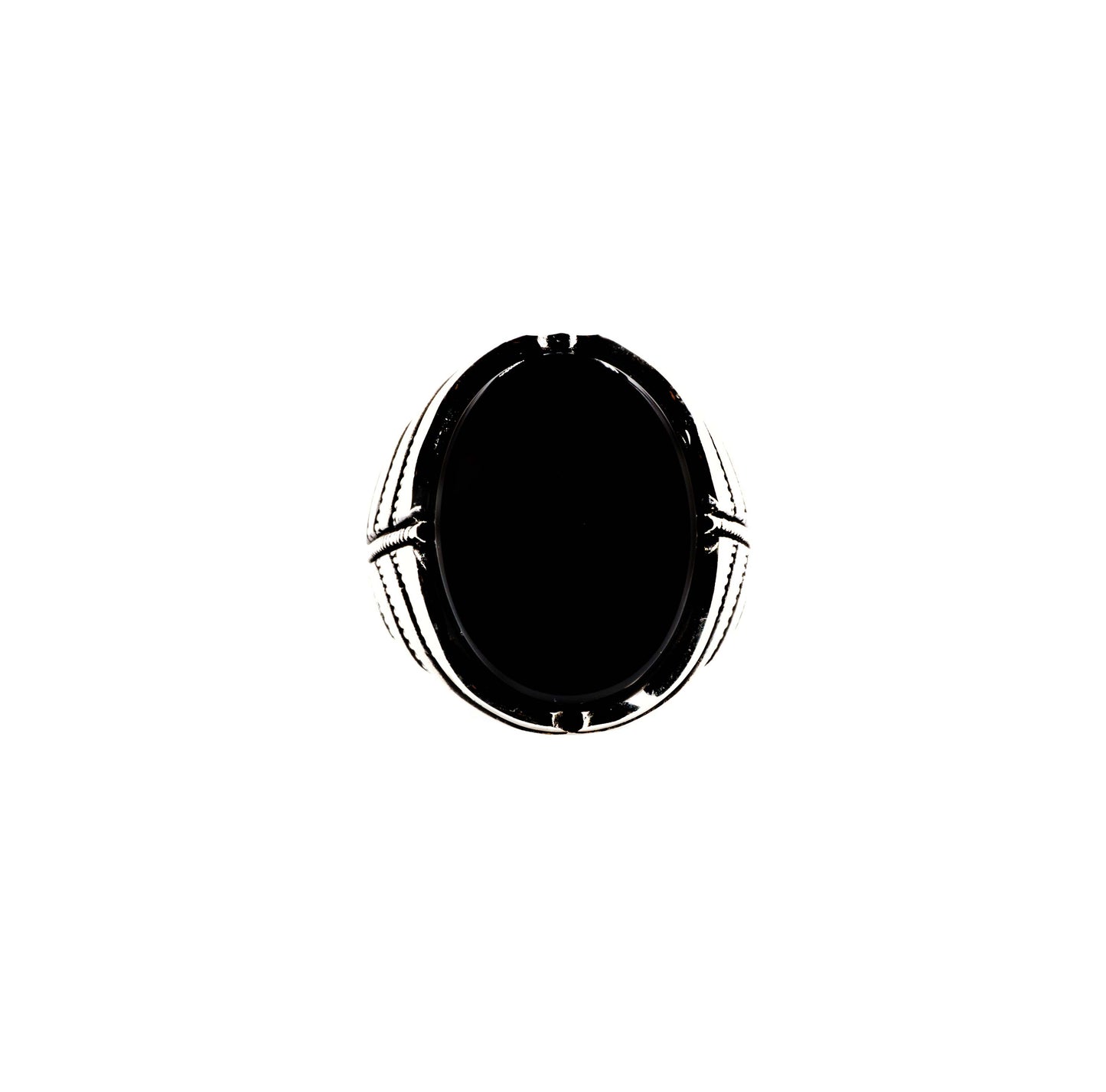 Large Black Onyx Signet Ring