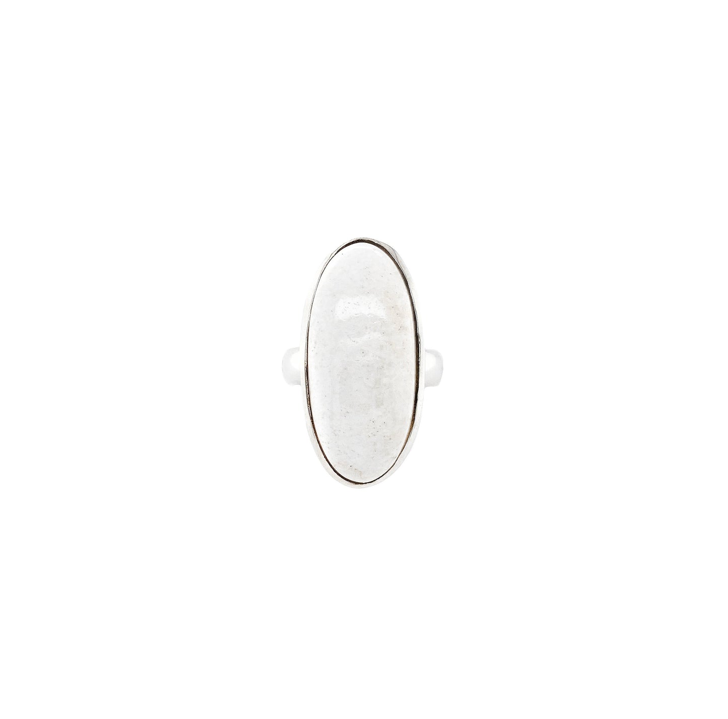 Scolecite Oval Statement Ring