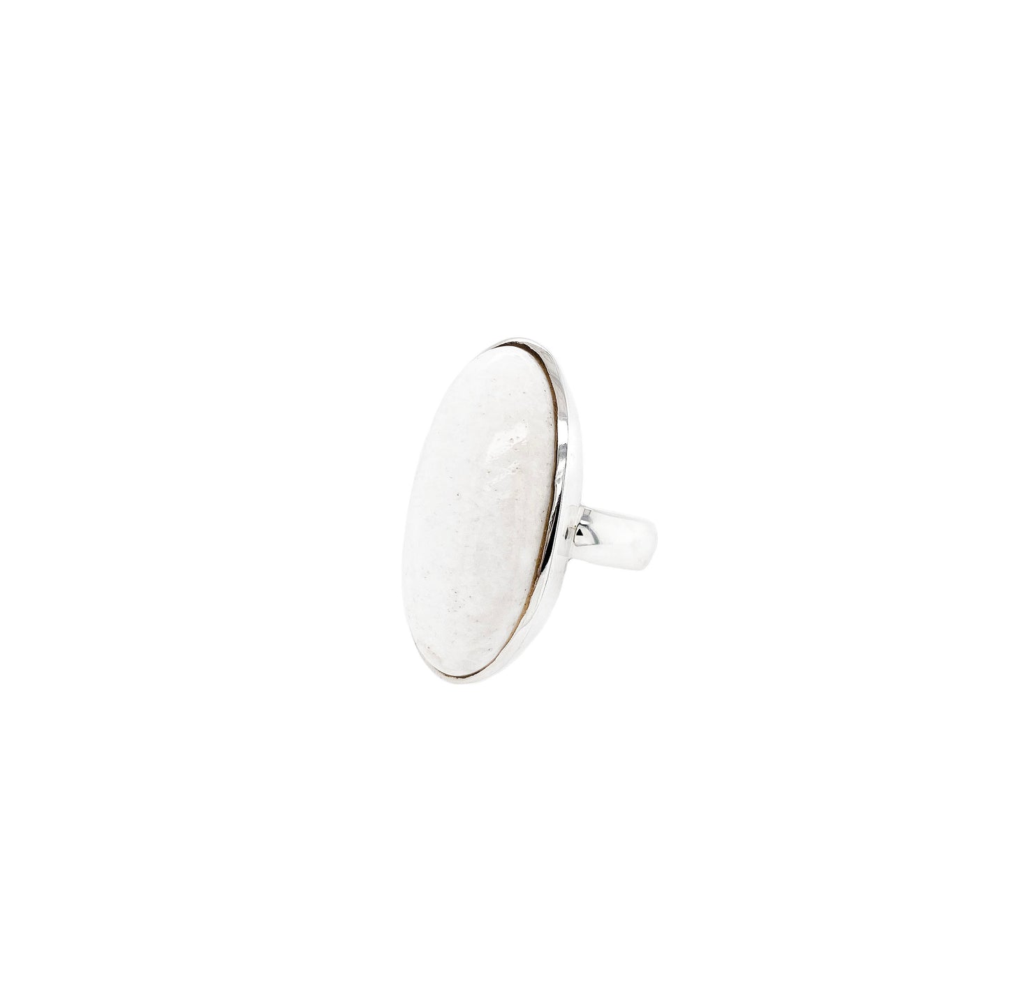 Scolecite Oval Statement Ring