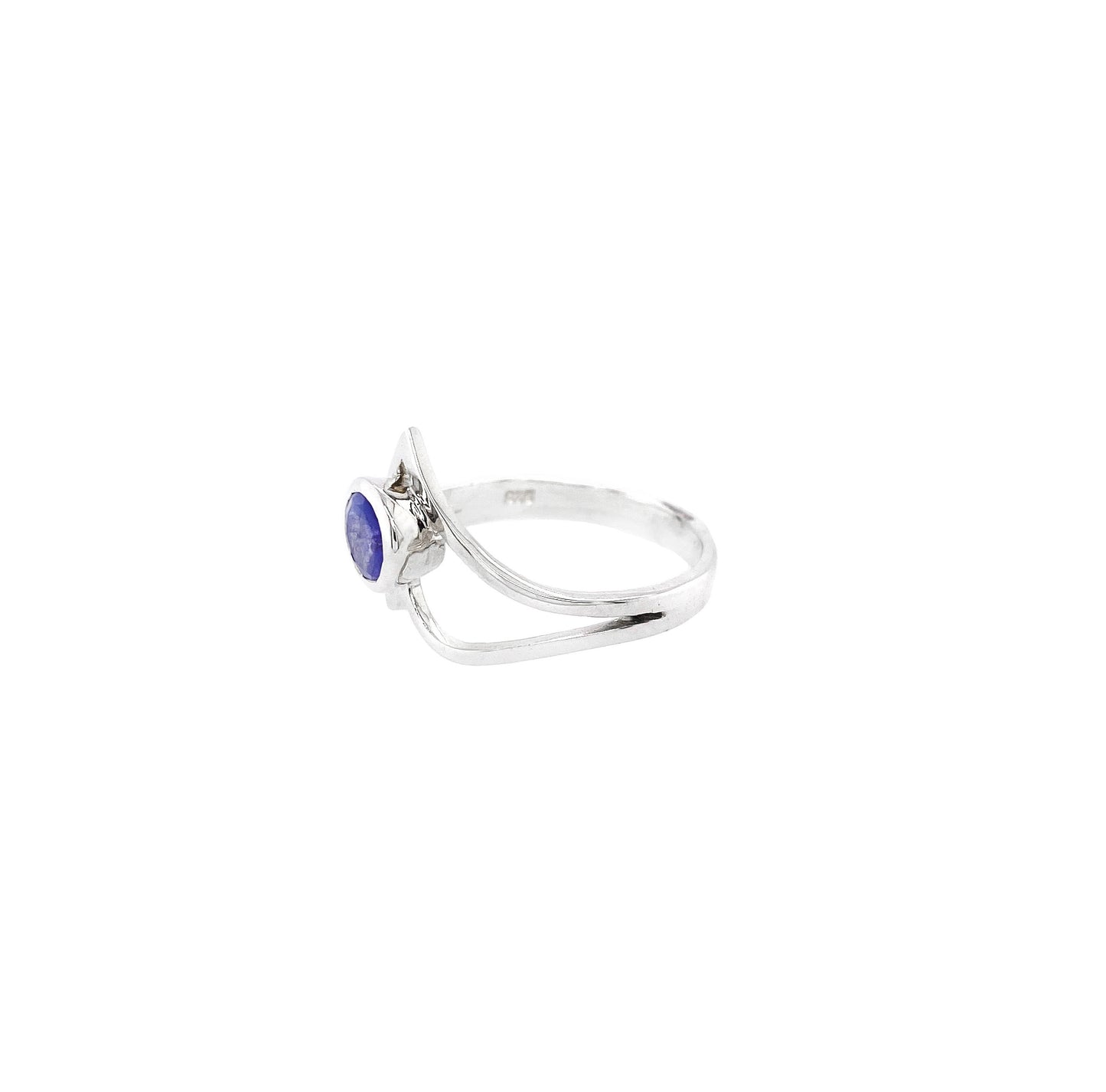 Tanzanite Sterling Silver Ring - Twisted Earth Artistry