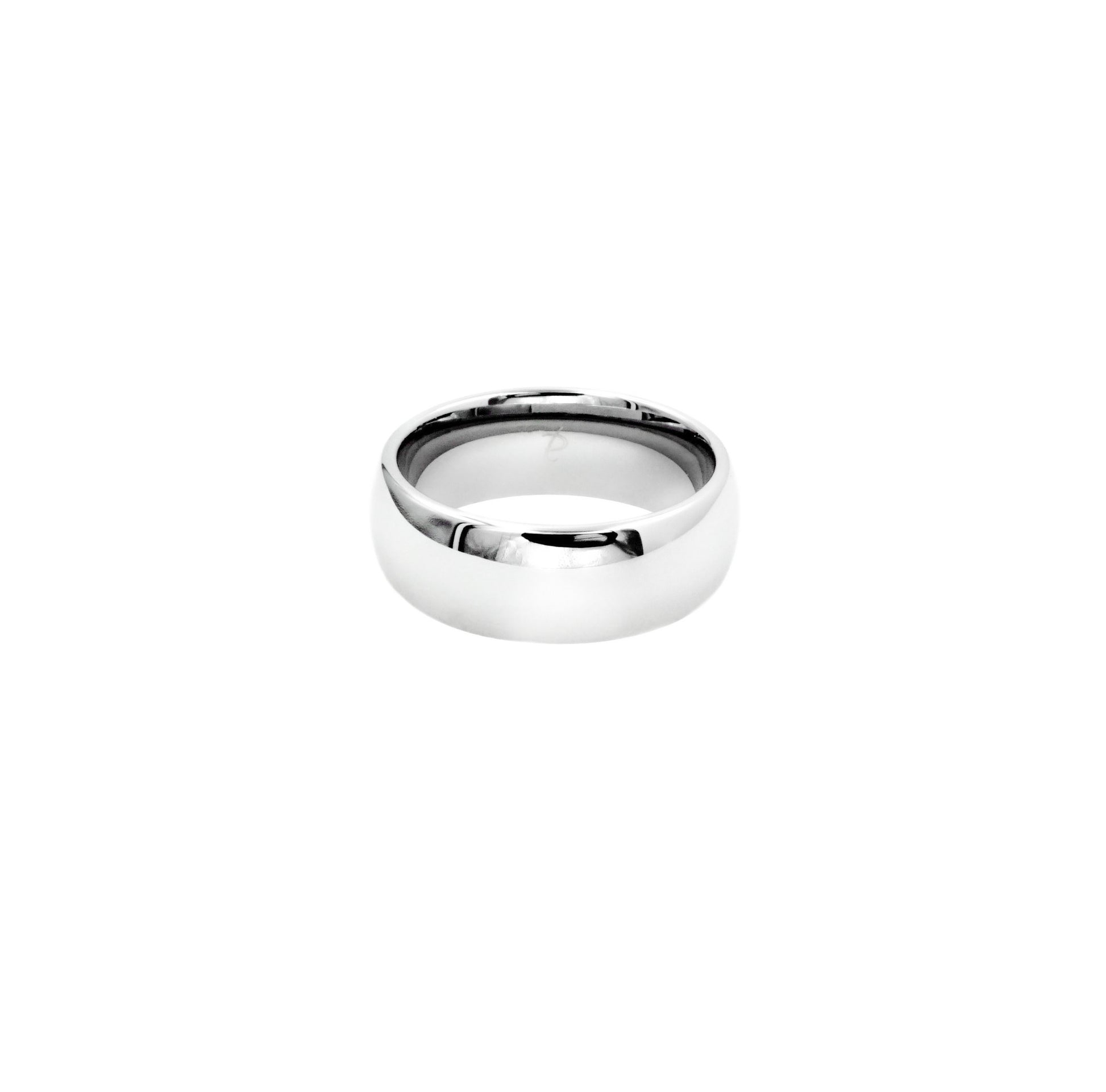 Silver Traditional Tungsten Comfort Fit Ring - Twisted Earth Artistry